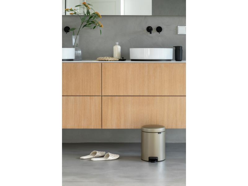 Brabantia Kosmetikeimer NewIcon 5 l, Champagner