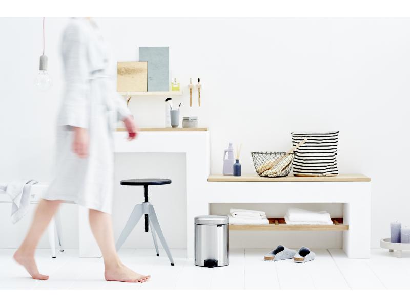 Brabantia Kosmetikeimer NewIcon 5 l, Matt Steel