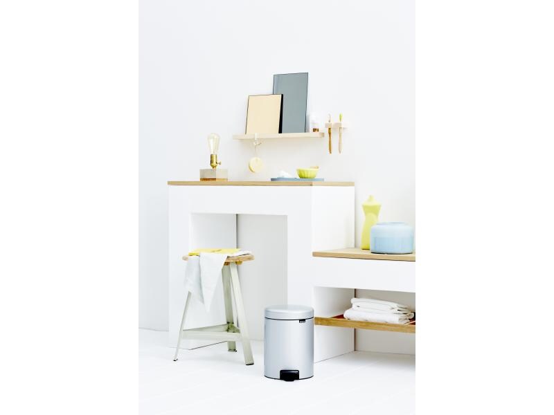 Brabantia Kosmetikeimer NewIcon 5 l, Metallic grey