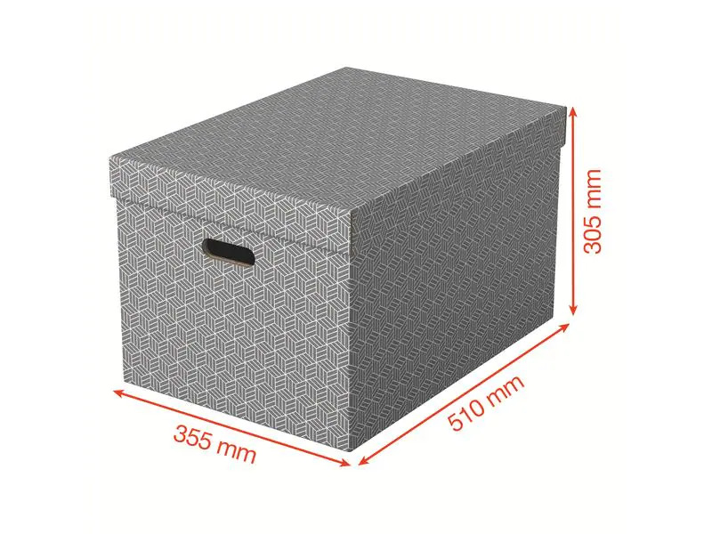 Leitz Aufbewahrungsbox Esselte Home L Gross, 3 Stück, Weiss