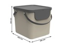 Rotho Recyclingeimer  Albula 40 l, Grau