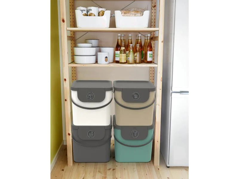 Rotho Recyclingeimer  Albula 40 l, Grau