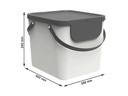 Rotho Recyclingeimer  Albula 40 l, Weiss