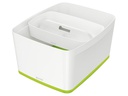 Leitz Aufbewahrungsbox MyBox WOW Gross, Grün; Weiss, Deckel