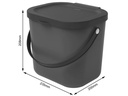 Rotho Recyclingeimer  Albula 6 l, Anthrazit
