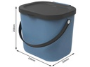Rotho Recyclingeimer  Albula 6 l, Blau