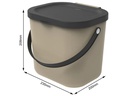 Rotho Recyclingeimer  Albula 6 l, Braun