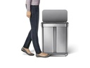 Simplehuman Recyclingeimer  CW2025 58 Liter, Silber