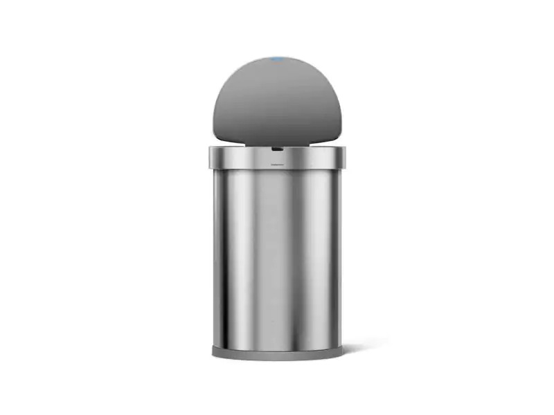 Simplehuman Sensorabfalleimer 45 Liter, Silber