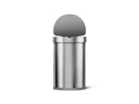 Simplehuman Sensorabfalleimer 45 Liter, Silber