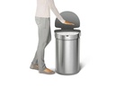 Simplehuman Sensorabfalleimer 45 Liter, Silber