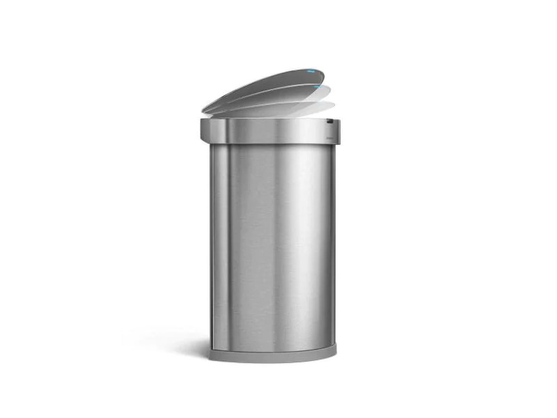 Simplehuman Sensorabfalleimer 45 Liter, Silber