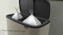 Brabantia Recyclingeimer  Bo Touch Bin  36 l, Schwarz