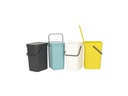 Brabantia Recyclingeimer  Sort &amp; Go 12 l, Grau