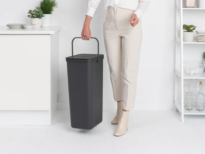 Brabantia Recyclingeimer  Sort &amp; Go 40 l, Grau