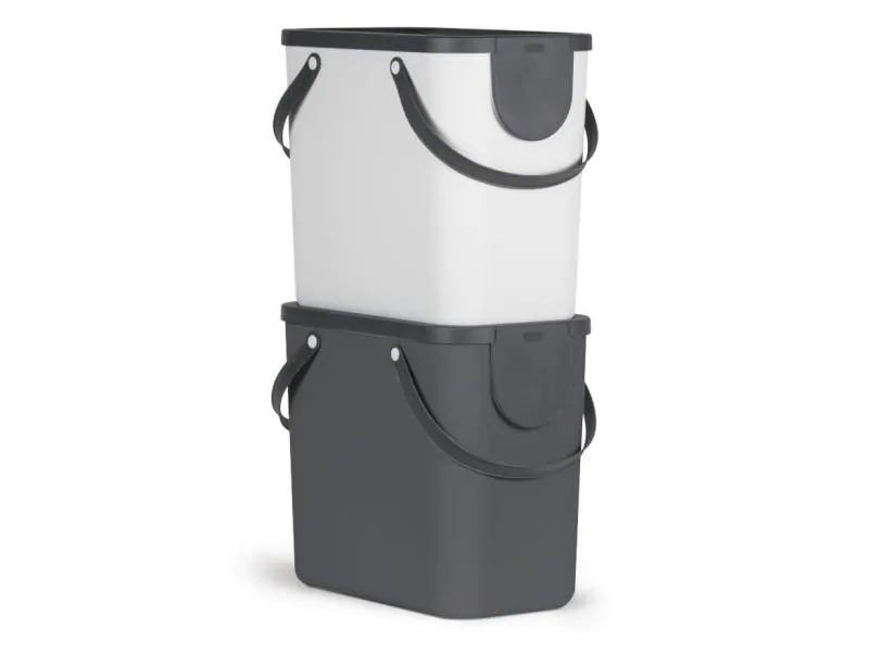Rotho Recyclingeimer  Albula 25 l, Weiss