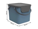 Rotho Recyclingeimer  Albula 40 l, Blau