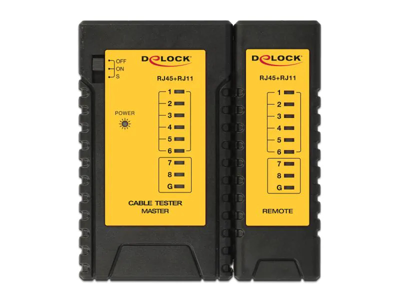 Delock Auflegewerkzeug Netzwerk Werkzeugset mit Kabeltester