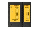 Delock Auflegewerkzeug Netzwerk Werkzeugset mit Kabeltester