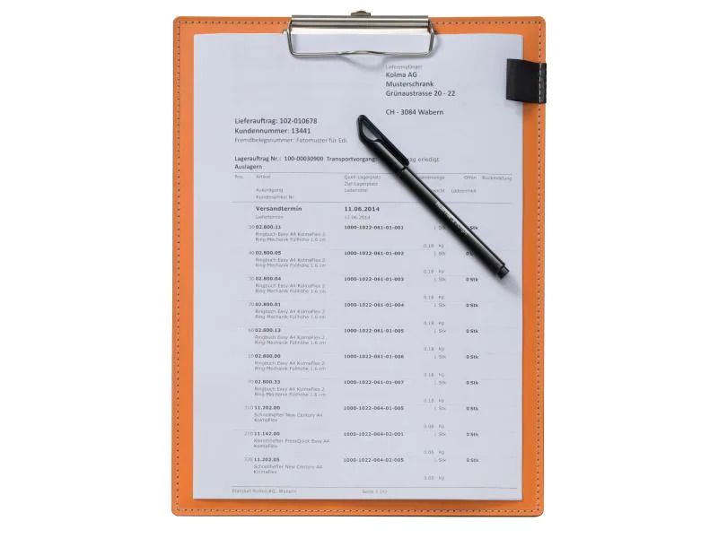 Kolma Schreibplatte A4 Comfort Orange