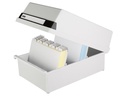 HAN Karteibox A5  Quer, 1300 Karten, Grau