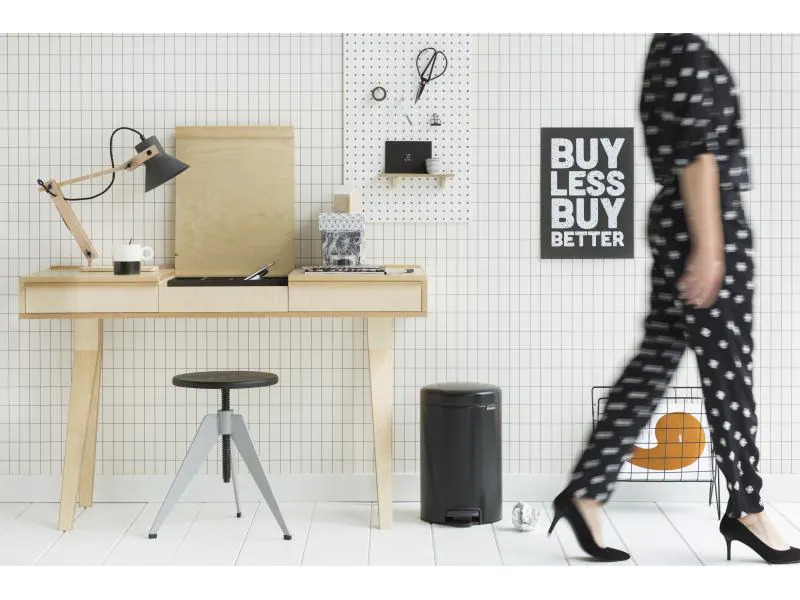 Brabantia Treteimer NewIcon 12 l, Matt Black