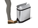 Simplehuman Treteimer CW1899 10 Liter, Silber