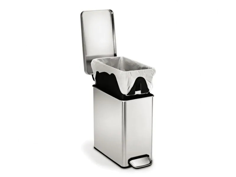 Simplehuman Treteimer CW1898CB 10 Liter, Silber