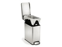 Simplehuman Treteimer CW1898CB 10 Liter, Silber