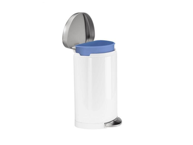 Simplehuman Treteimer CW1867 10 Liter, Weiss, fingerprint-proof