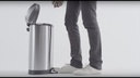 Simplehuman Treteimer CW1867 10 Liter, Weiss, fingerprint-proof