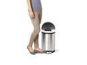 Simplehuman Treteimer CW1833 10 Liter, Silber, fingerprint-proof