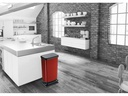 Rotho Treteimer Paso 40 l, Rot metallic