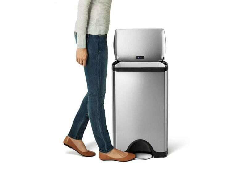 Simplehuman Treteimer CW1814 38 Liter, Silber
