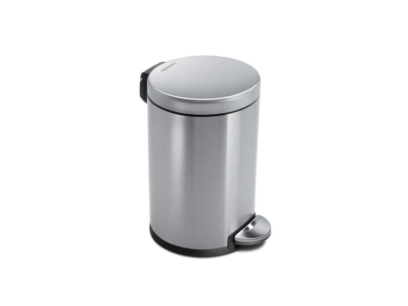 Simplehuman Treteimer 4.5 l, Silber matt