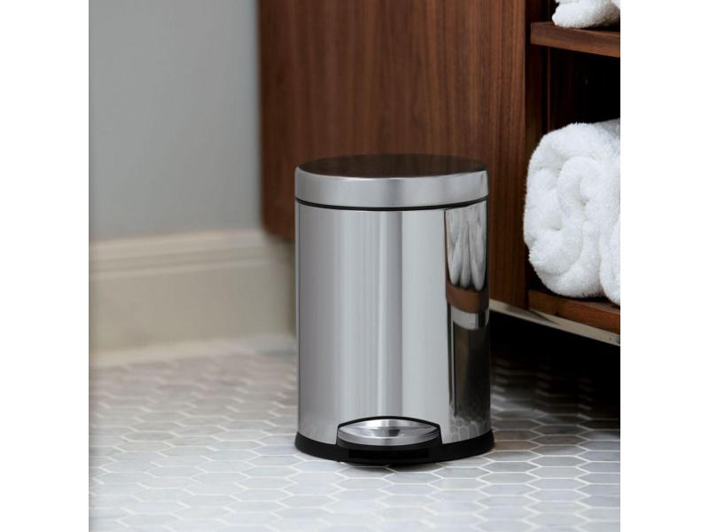 Simplehuman Treteimer 4.5 l, Silber poliert