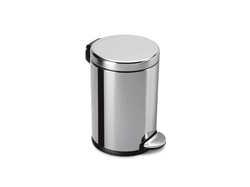 Simplehuman Treteimer 4.5 l, Silber poliert