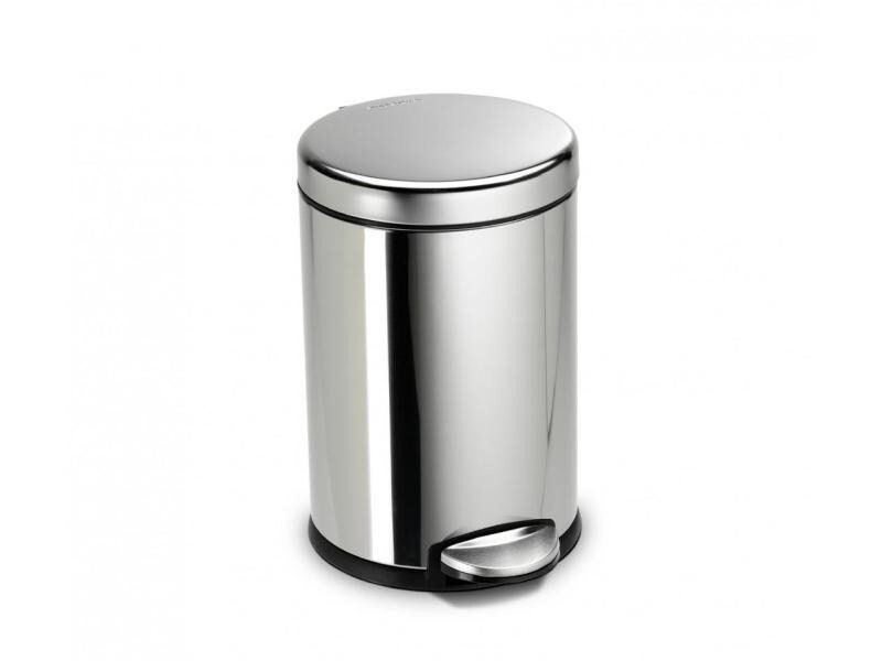 Simplehuman Treteimer 4.5 l, Silber poliert