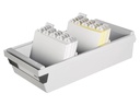 HAN Karteibox A6 Quer, 1300 Karten, Grau