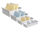 HAN Karteibox A7 Quer, 1300 Karten, Grau