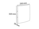 Exacompta Ringbuch Top Color A4 2 cm, Schwarz