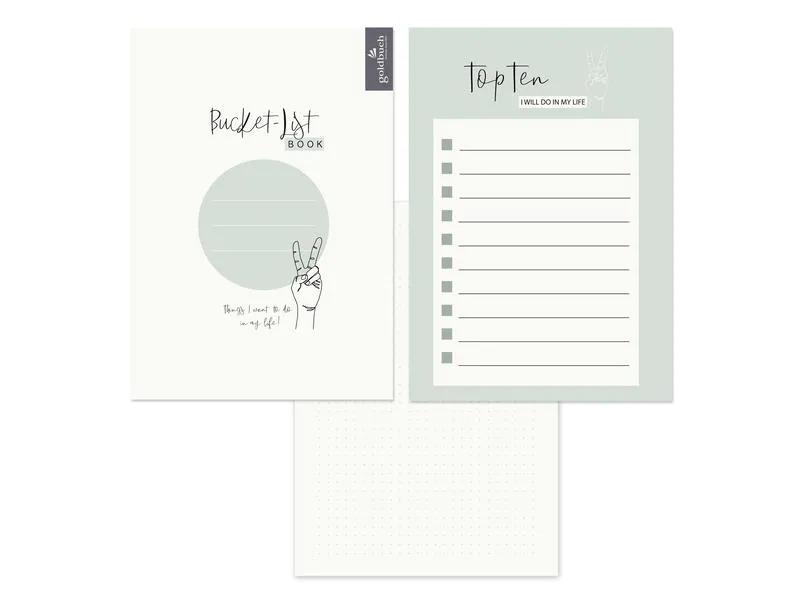 Goldbuch Ringbuch Bucket List , , Braun