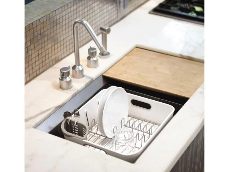 Simplehuman Abtropfgestell kompakt Weiss