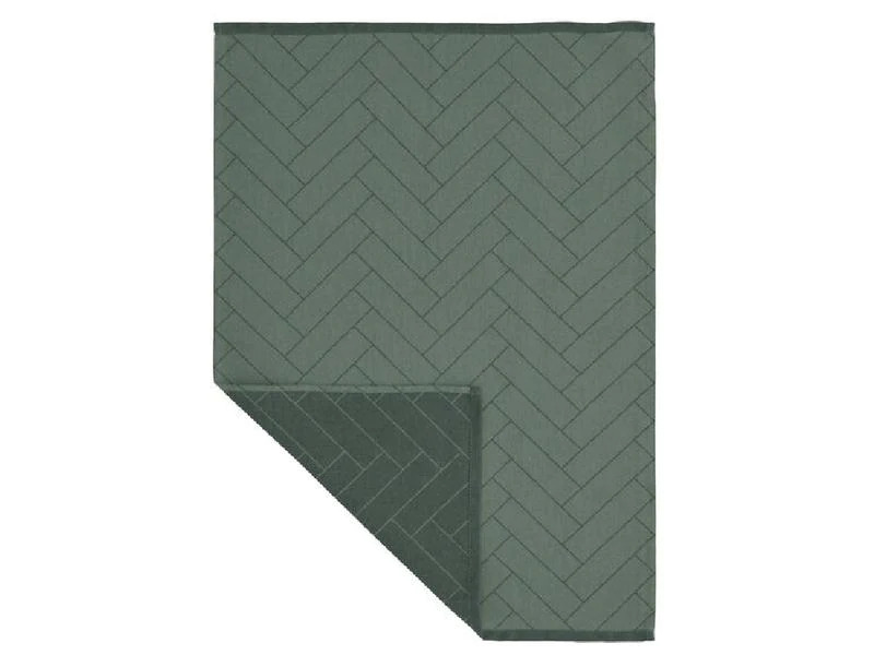 Södahl Geschirrtuch Tiles Dunkelgrün