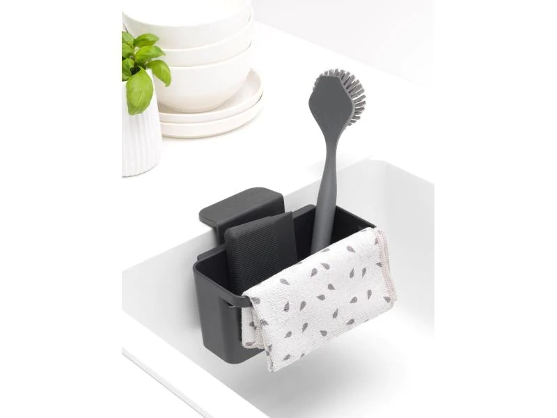 Brabantia Spültrog-Organizer Dunkelgrau
