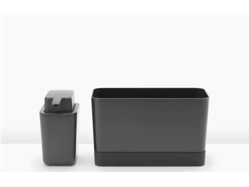 Brabantia Spültrog-Organizer Set, Dunkelgrau
