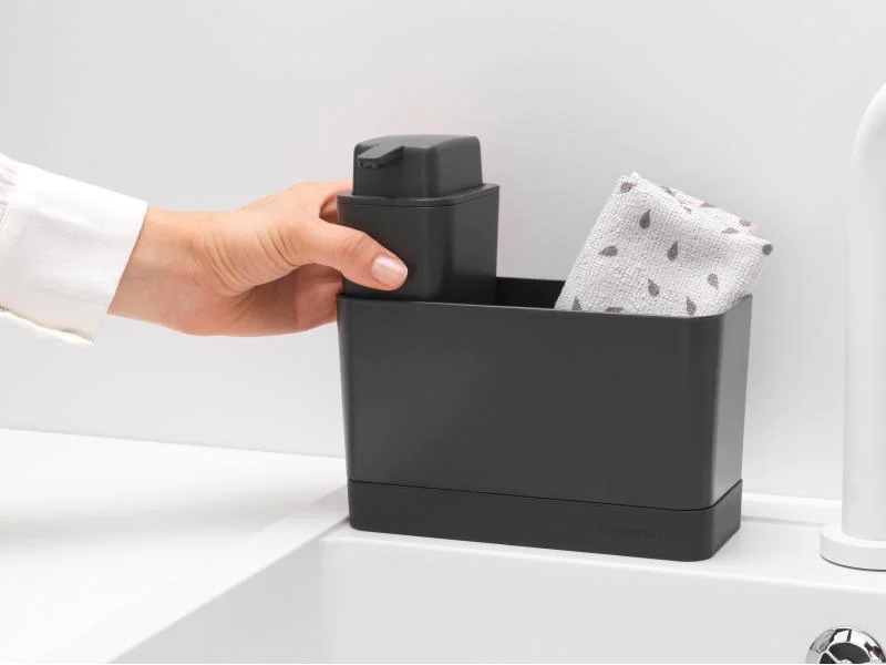 Brabantia Spültrog-Organizer Set, Dunkelgrau