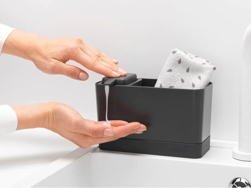Brabantia Spültrog-Organizer Set, Dunkelgrau
