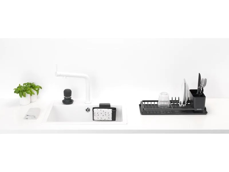 Brabantia Spültrogbutler-Set 4-teilig, Abwasch-Set Grau