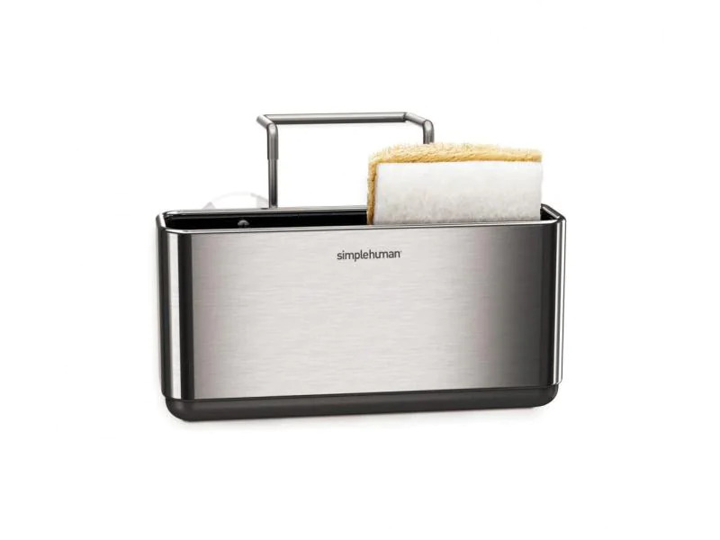 Simplehuman Spültroganhänger Caddy Edelstahl Silber